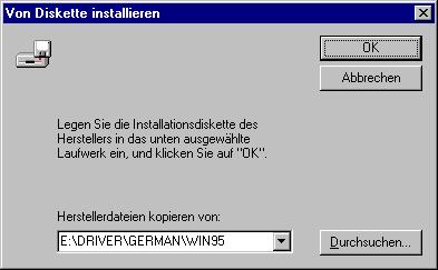 Seleccione win95, win98 o winme como sistema operativo Debe aparecer la ventana de diálogo Abrir como se muestra.