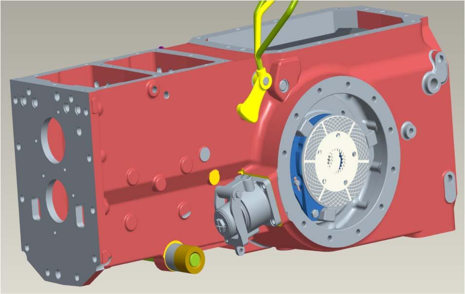 Sistema de frenos Los tractores Farmall JX tienen la característica operan hidráulicamente los frenos mediante discos inmersos en aceite.