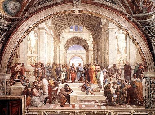 Lámina 1. Rafael. La Escuela de Atenas. 1510-1511.