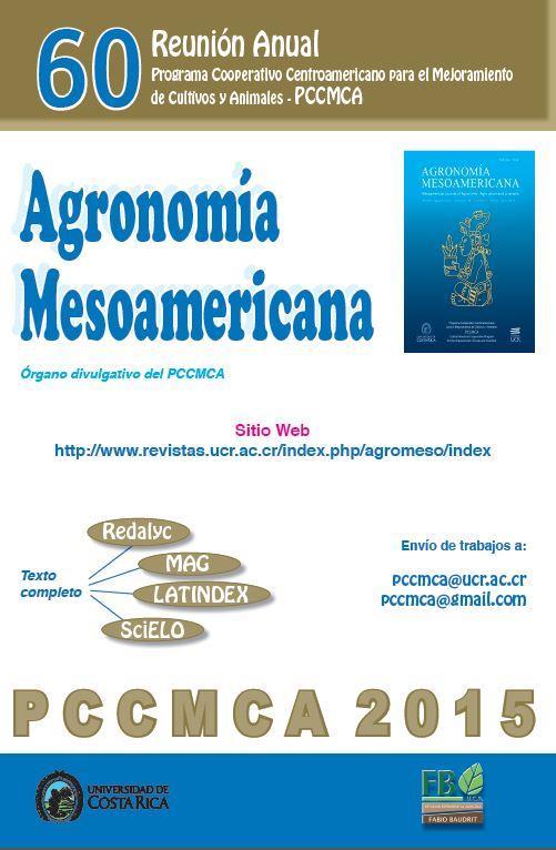 Atenta invitación para publicar en la Revista Agronomía Mesoamericana, Órgano divulgativo del PCCMCA.