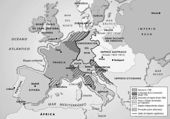 1.- Restauración europea Las conquistas de Napoleón tuvieron una serie de consecuencias.