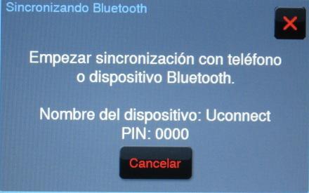 función Bluetooth en el teléfono y seguir las instrucciones mostradas en la pantalla del