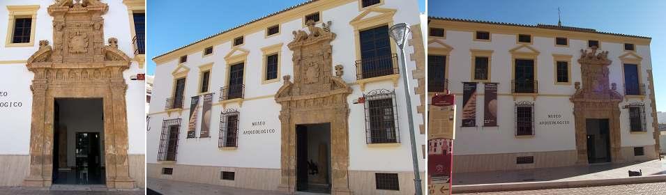 los Natarelo Salazar encuadrado sobre el frontis abierto de la misma. ❷ Fachada del museo. ❸ Edificio que fue adecuado como museo en 1992.