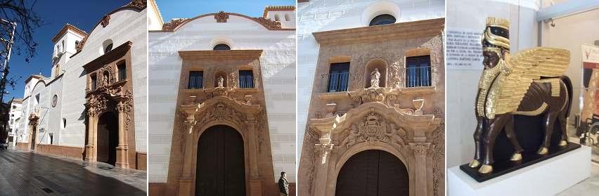 ❶ Portada realizada por Andrés de Bonaga en 1608. ❷ Iglesia del convento con dos torres adosadas a los lados de su portada.