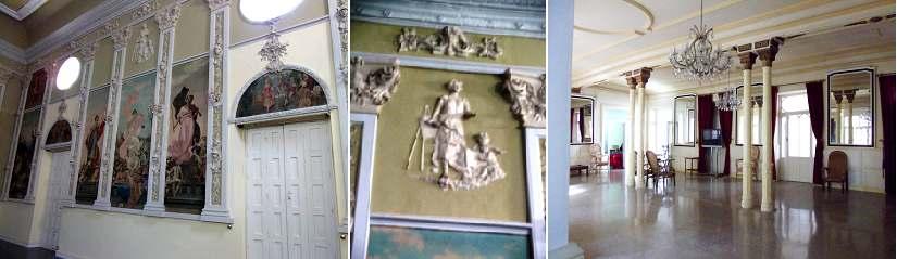 En él hay una serie de relieves de escayola realizados por Blas Latorre además de pilastras y molduras.