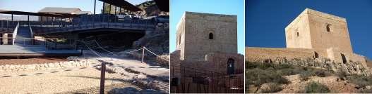 ❷ Durante las excavaciones arqueológicas del año 2003 se descubrieron los restos del antiguo barrio judío de Lorca y de su sinagoga. ❸ Imagen de la sinagoga.