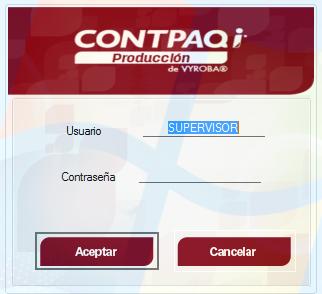 Desde el grupo de programas Haz clic en el botón Inicio, selecciona la opción Todos los programas y clic en CONTPAQi Producción.