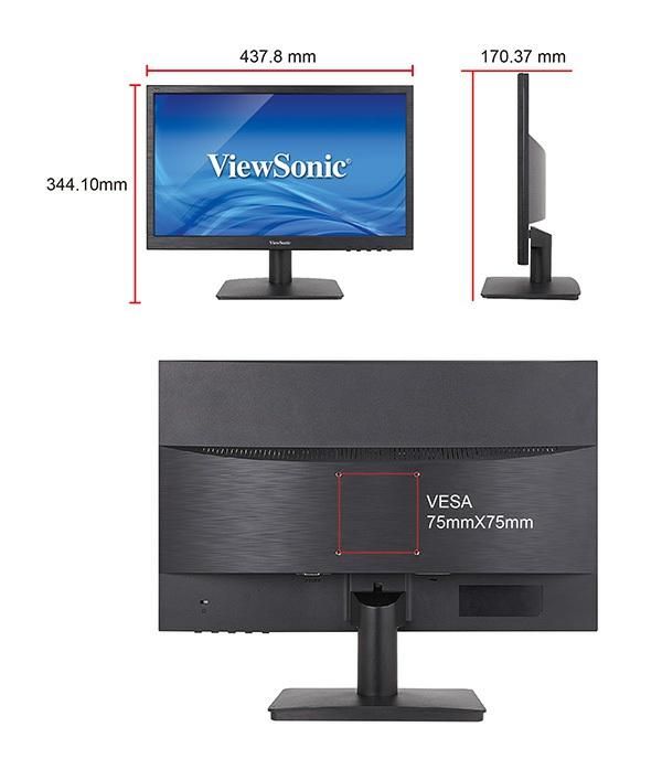 Technical Specifications LCD PANEL Type Display Area Resolution Brightness Contrast Ratio Dynamic Contrast Ratio Viewing Angles Response Time Backlight 19 (18.