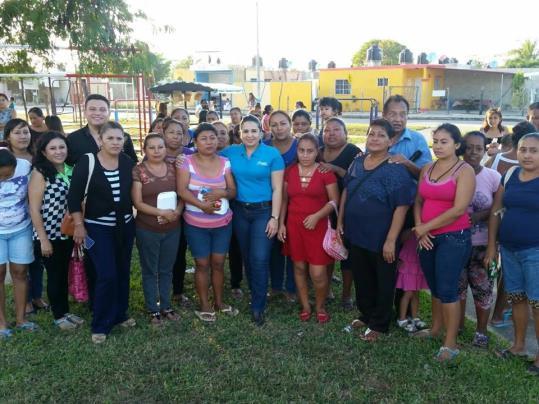 enero de 2017, reunión con ciudadanos en el municipio de Bacalar; 16 de enero de 2017, reunión con ciudadanos en el municipio de Felipe