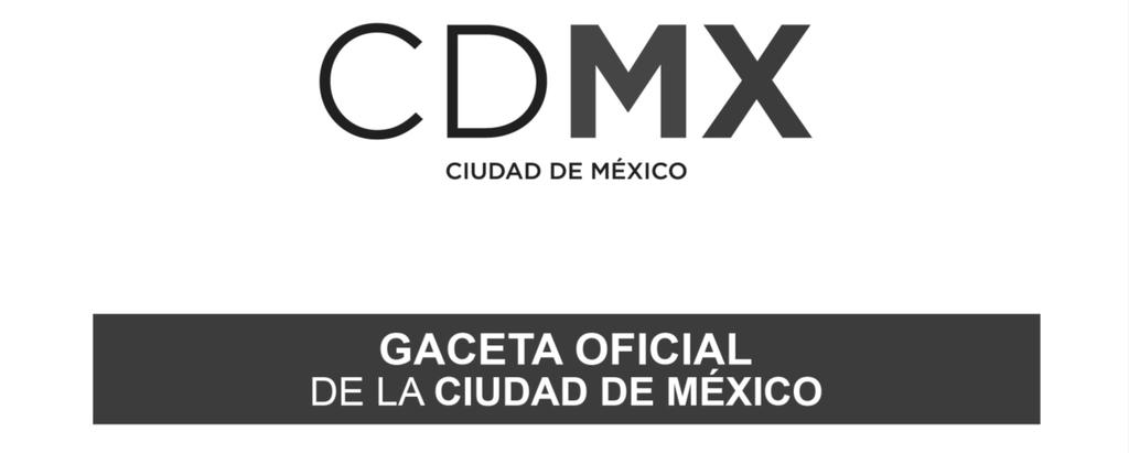 Órgano de Difusión del Gobierno de la Ciudad de México VIGÉSIMA ÉPOCA 19 DE ABRIL DE 2018 No.