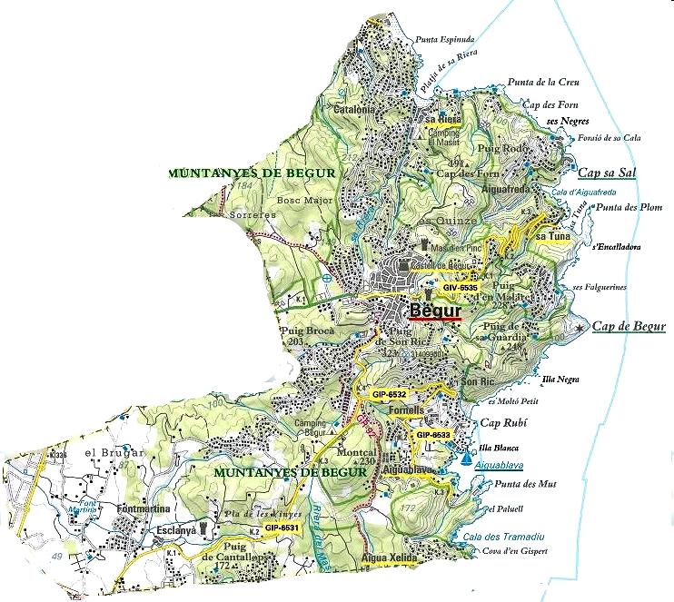 Municipi de Begur Dades: Baix Empordà, província de Girona Costa Brava Superfície 20,71 km2 Una població 4300