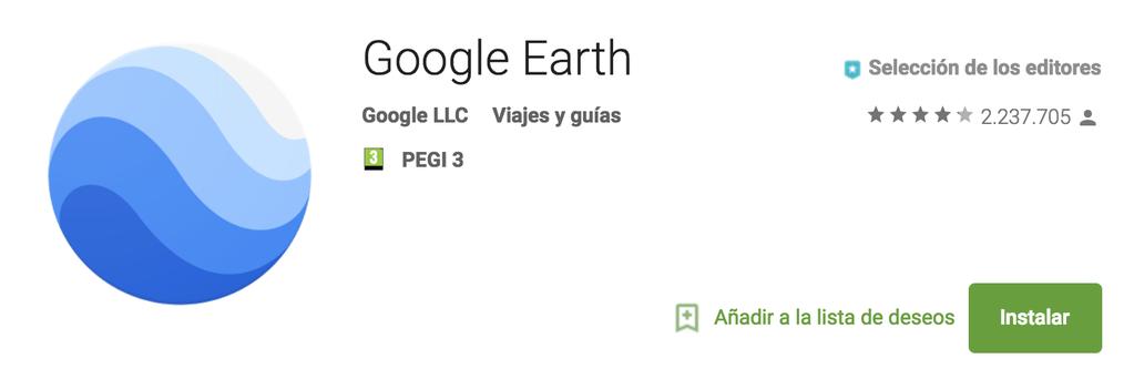 Google Earth 1. En tu teléfono o tablet, abre la aplicación Google Earth. 2. Elige una acción: Buscar un sitio específico: toca Buscar.