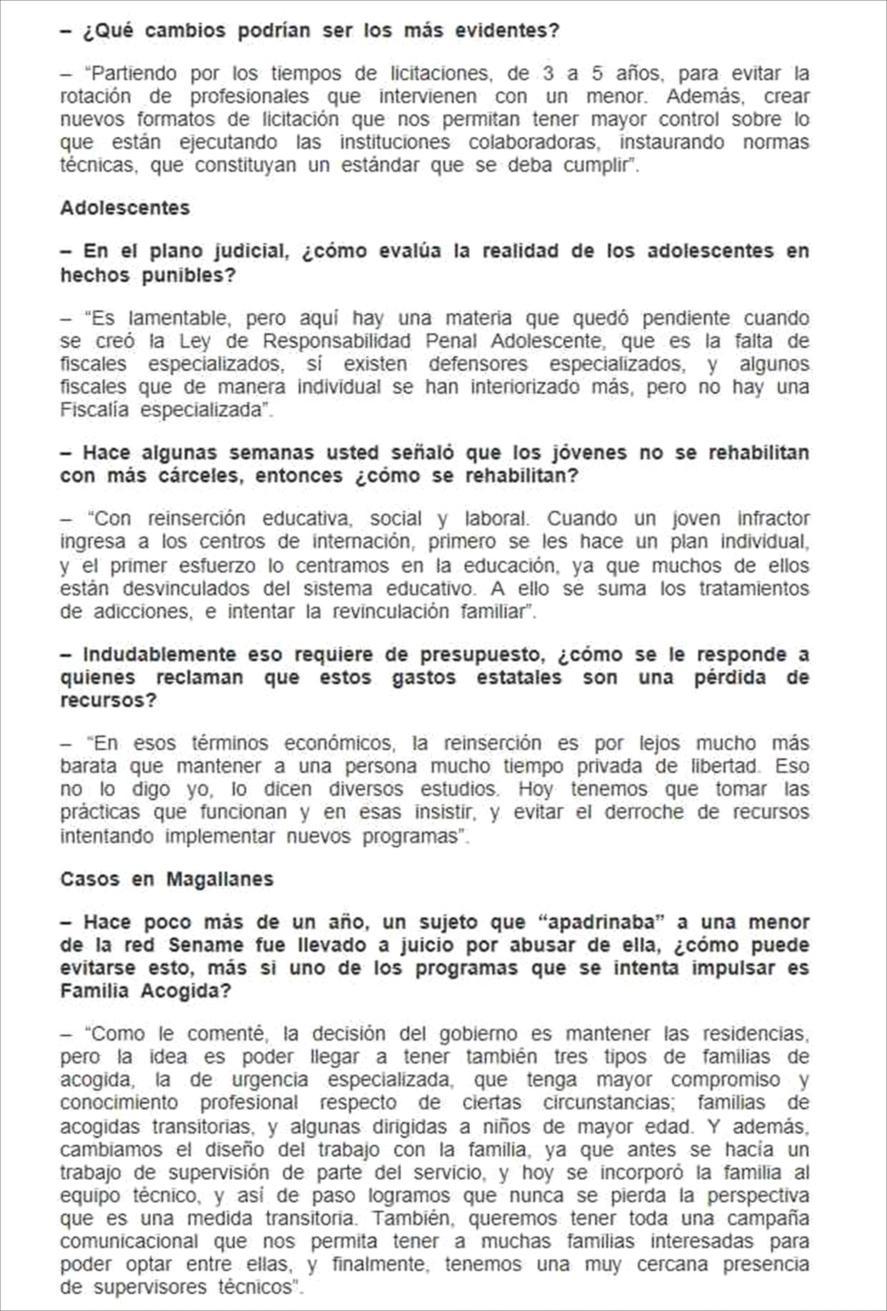 09/06/2015 LA PRENSA AUSTRAL ONLINE (PUNTA ARENAS - CHILE) 10 4 EN MATERIA DE PERICIAS