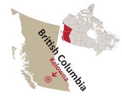 PROVINCIA: BRITISH COLUMBIA El Valle de Okanagan es uno de los destinos turísticos del área de Vancouver.