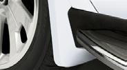 EXTERIOR LODERAS MOLDEADAS FRONTALES Diseñadas para acentuar el exterior de tu vehículo, las loderas se instalan directamente detrás de las ruedas y proporcionan una