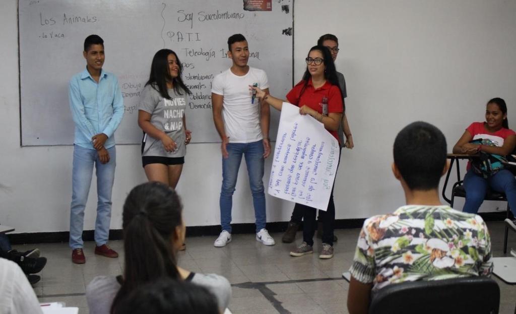 Estrategia: Taller Soy Surcolombiano Con el objetivo de generar apropiación de la Teleología Institucional con los estudiantes de