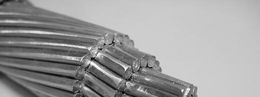 MATERIALES USADOS EN CONDUCTORES EN REDES AÉREAS Aleación de Aluminio (AAAC) Recibe nombres como: Aldrey