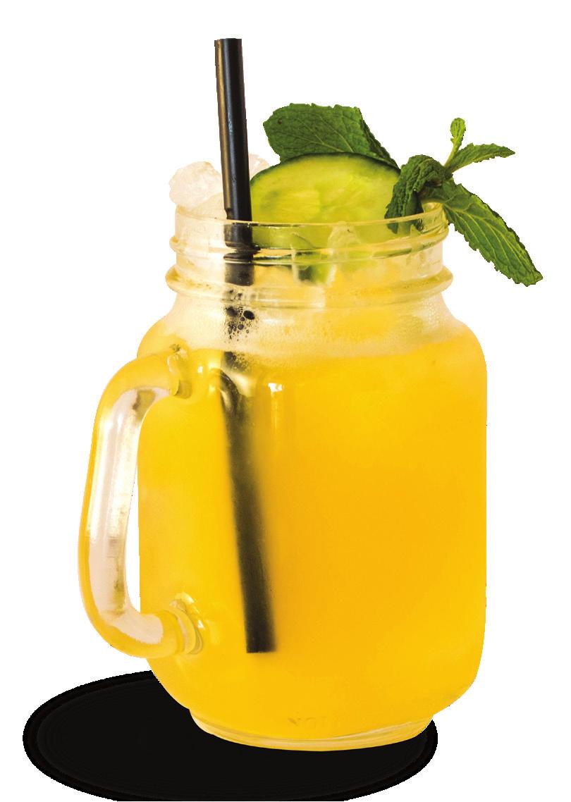 solucion para la sed Rhubarb purée, lemon juice, soda Puré de Ruibarbo,