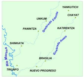 CUENCAS PROYECTADAS AL 2011 22 Comunidades del río Bajo Tigre.