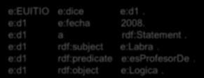 org/1999/02/22-rdf-syntax-ns#" xmlns:e="http://www.ejemplos.org#"> <rdf:description rdf:about="http://www.ejemplos.org#euitio"> <e:dice> <rdf:statement rdf:about="http://www.ejemplos.org#d1"> <rdf:subject rdf:resource="http://www.