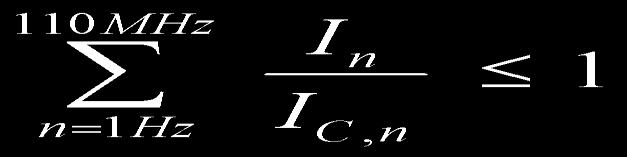 de campo eléctrico a la frecuencia i ; E L, i =  del artículo 7 del H j = intensidad de campo magnético a la frecuencia j; H L, j = límite para la intensidad de campo magnético a la