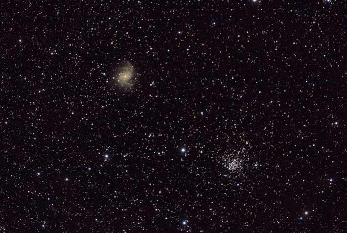 Objeto: C012 ( NGC 6946 ) Tipo: Galaxia Clase: SBc Constelación: Cepheus AR: 2034.9 Dec: +60 09 Magnitud: 9 Distancia (a.l.): 10 millones Eje Mayor: 11.2 m F (mm): 700 Eje Menor: 9.