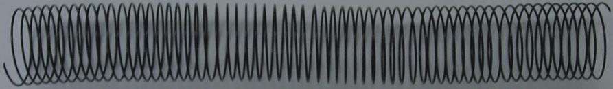 105 43819 RG810910 14,3 mm Wire Nº 9-3:1 125 Espirales Wire Color negro. Caja de 100 unidades. Paso 56-4:1.