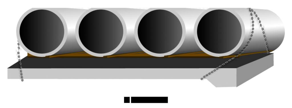 La descarga de estos tubos con el descargador, se efectúa empujando los tubos hacia el descargador, previamente calibrado para el peso
