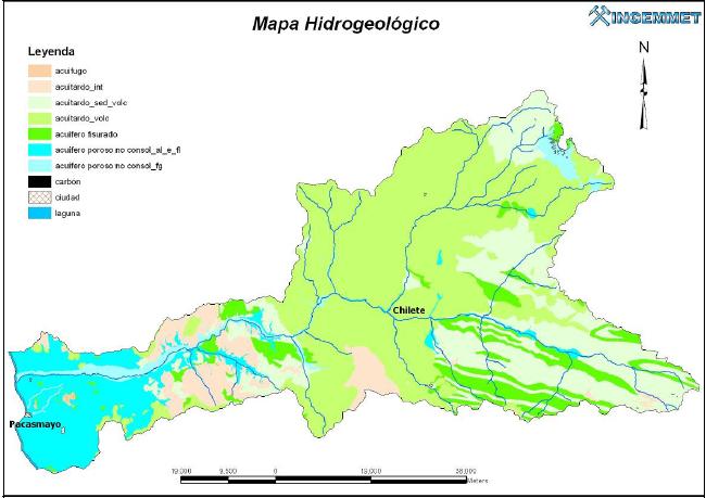 Figura Nº 4.6: Mapa hidrogeológico de la cuenca del Río Jequetepeque Fuente: Ingemmet, 2006. 4.2 Caracterización del Medio Biológico El Perú presenta una gran diversidad de sistemas naturales, clasificados por Brack (1986) en once ecorregiones.