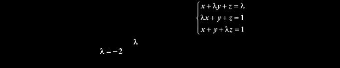 Se considera el siguiente sistema de ecuaciones lineales: a) Determina, si existen, los valores de para los que el sistema tiene infinitas soluciones b) Resuelve el sistema para. MATEMÁTICAS II. 206.