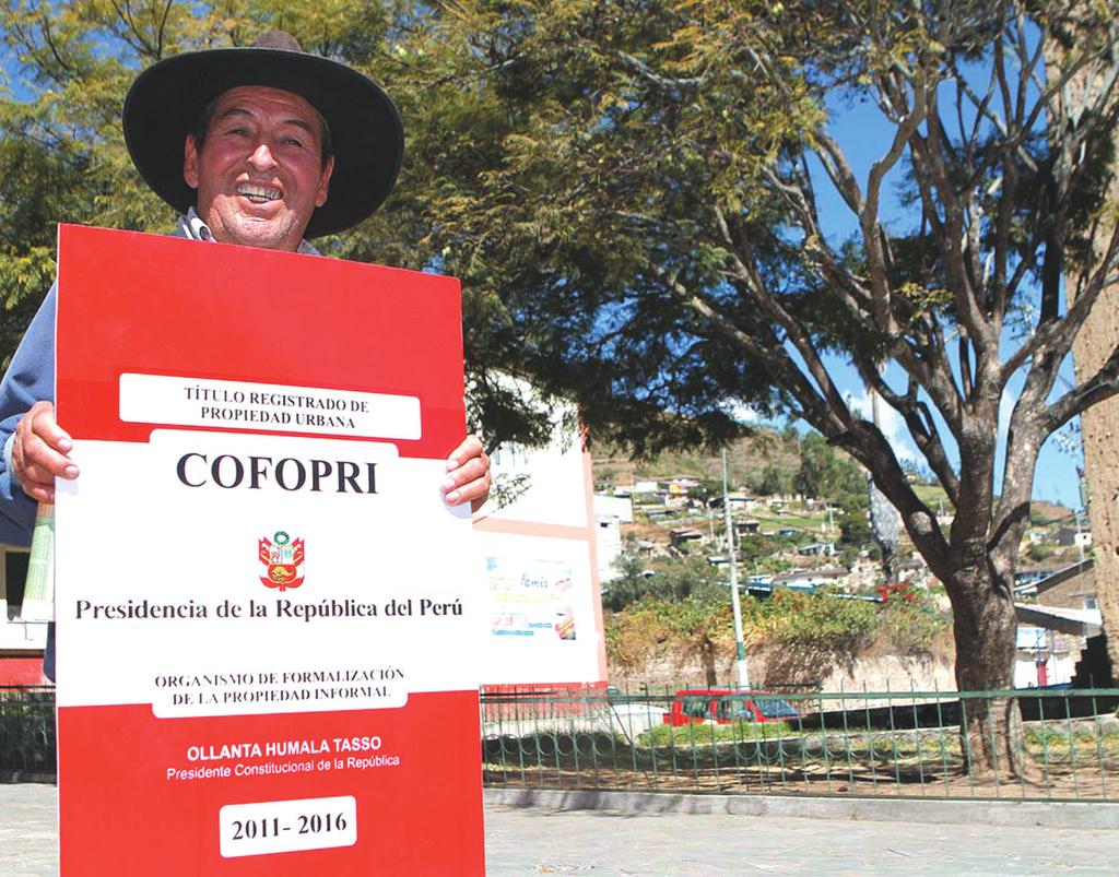 Región Cajamarca cuenta con 37,905 nuevos dueños Crecen los PROPIETARIOS El Organismo de Formalización de la Propiedad Informal