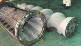 Eje tornillo de bomba deshidratadora, recuperada mediante metalizado en Frío HP- HVOF
