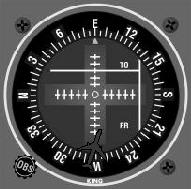 El sistema Baro-VNAV calcula la altitud a la que la aeronave debe estar en cada punto de la trayectoria final.