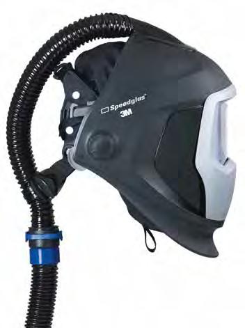 Careta 3M Speedglas TM 9100 FX Air Para una constante protección respiratoria y una excelente visión en un modelo plegable con el casco de soldadura