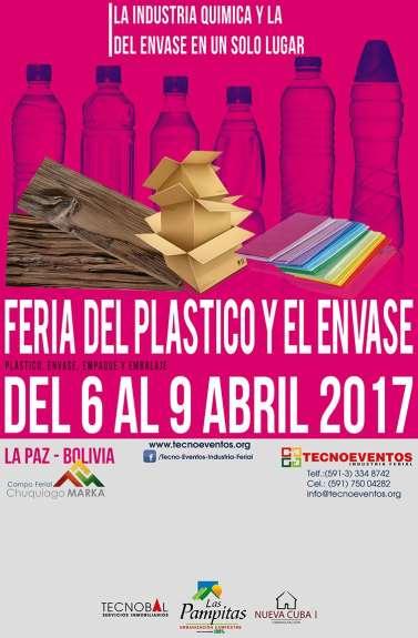 Capítulo VIII: Ferias Internacionales del Sector Investigación de Mercado Bolivia Feria del Plástico y el Envase Bolivia La Feria del Plástico y el Envase es la única que se realiza en Bolivia.
