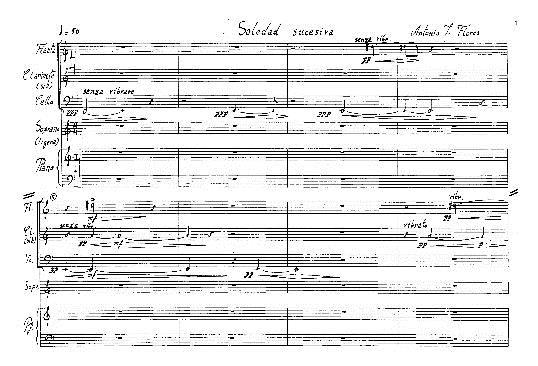 para soprano, flauta, clarinete, violonchelo y piano Sobre un poema de Jacobo Cortines (1987) Plantilla: sop,