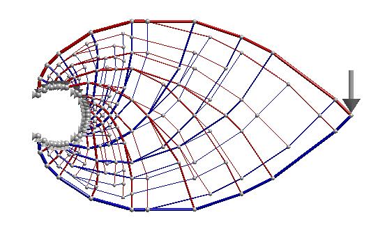 Viga con disco circular rígido (Rozvany, 1998) (3) Universo estructural 6x14.