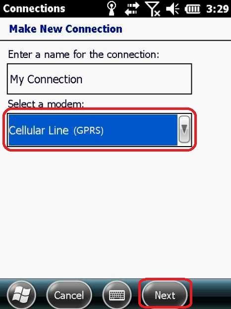 principal. 4.5 Configuración de un receptor GNSS S7 para una conexión rover NTRIP 4.5.1 Agregar una nueva conexión GPRS Primero necesita crear una nueva conexión GPRS en el Windows OS.