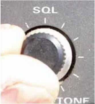 Muchos radios de mano, doble banda tiene un un botón de squelch. Para ajustarlo: 1.