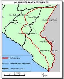 Figura 4: República de Haití: Mapa político-administrativo de la cuenca del rio Pedernales A-Comienzo y Duración del Proyecto Como iniciativa focalizada a desarrollarse en el marco de un manejo