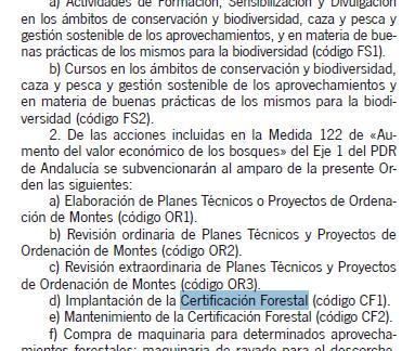 - Mantenimiento de la Certificación Forestal 9 Criterios de