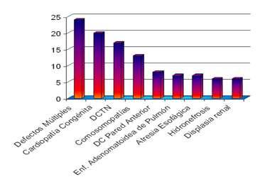 Gráfico 1. Distribución de pacientes según causas más frecuentemente de Terminación Voluntaria del Embarazo Fuente: Registro de Terminaciones de Embarazo. CPGM Mayabeque.
