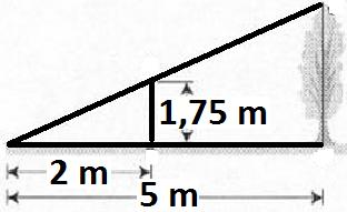 4 Calcula la altura del árbol. Sol.: 4,375 m 5 Calcula la profundidad, h, del pozo. Sol.:5,1m 6 Calcula la altura del árbol en los siguientes casos: a) b) Sol.