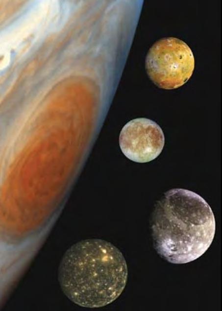 Las lunas de Júpiter Júpiter es famoso por sus lunas.