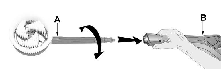 8) The spray nozzle CANNOT be adjusted at all. DO NOT TURN THE SPRAY HEAD. Do not disassemble the spray head for whatever reason, doing so can void the warranty. Fig. 8a 4.