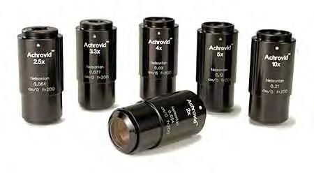 Nuestros instrumentos/lentes ofrecen una gran libertad para elegir distancia de operación, profundidad de campo, magnificación y