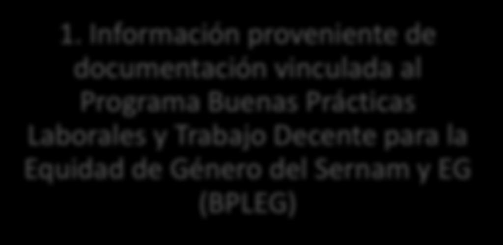 Equidad de Género del Sernam y EG (BPLEG) 2.