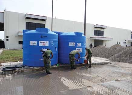 Circuito para potabilizar, almacenar y transportar agua En el Istmo de Tehuantepec se distribuyen