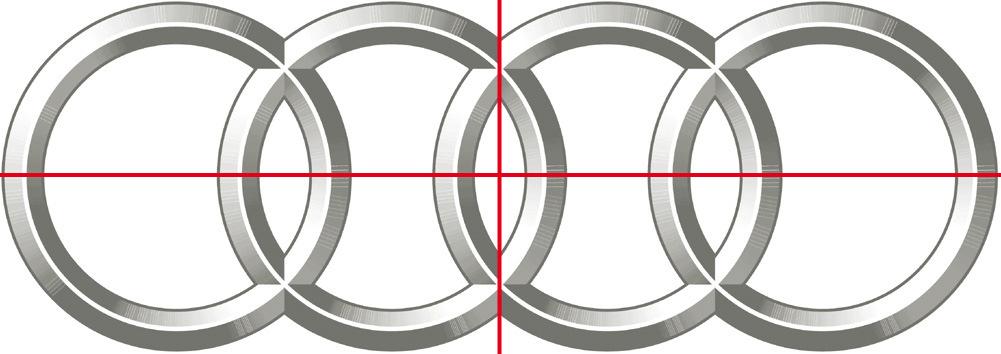 vertical) Audi: 2 eixos de simetria