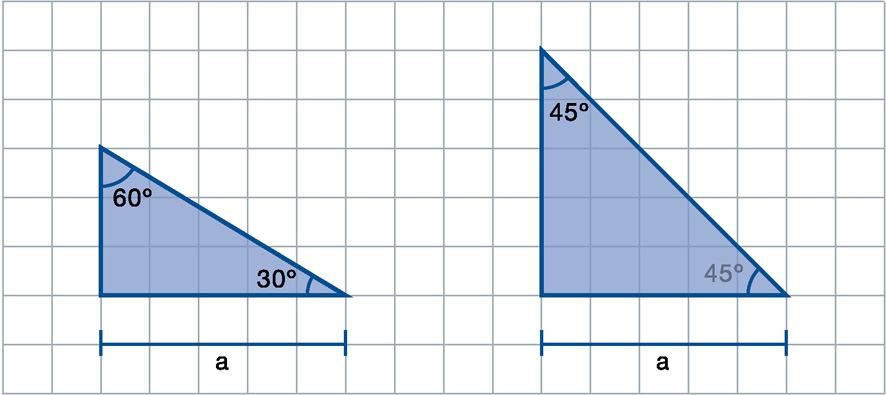 100. No són iguals, ja que els angles contigus a la hipotenusa no tenen perquè ser iguals. Només cal trobar dos parells d angles diferents que sumin 90. Per exemple: 30 + 60 i 45 + 45. 101.